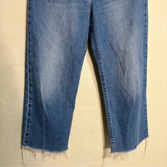 Levi’s Premium Ribcage Straight Button Fly Raw Hem Jeans Size 27 - Picture 11 of 15